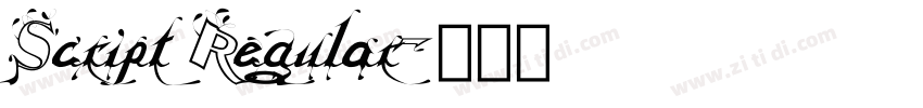 Script Regular字体转换